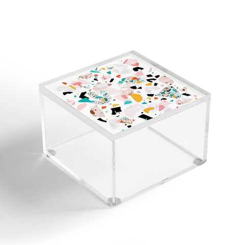 evamatise Mixed Mess I Collage Terrazzo Acrylic Box
