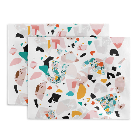 evamatise Mixed Mess I Collage Terrazzo Placemat