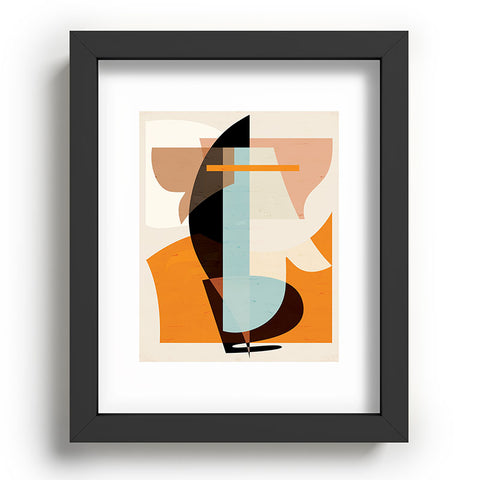 evamatise Modern Abstraction Desert Recessed Framing Rectangle