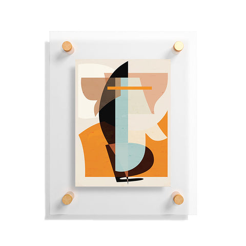 evamatise Modern Abstraction Desert Floating Acrylic Print