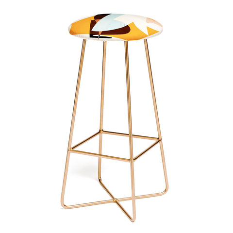 evamatise Modern Abstraction Desert Bar Stool