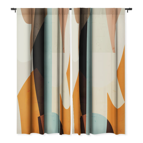 evamatise Modern Abstraction Desert Blackout Non Repeat