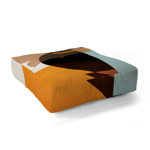 evamatise Modern Abstraction Desert Floor Pillow Square