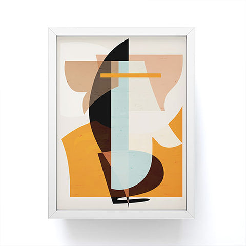 evamatise Modern Abstraction Desert Framed Mini Art Print