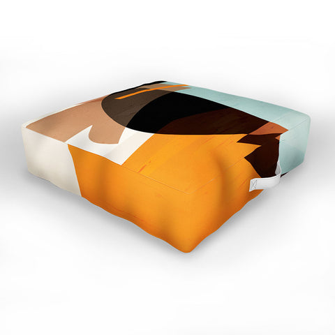 evamatise Modern Abstraction Desert Outdoor Floor Cushion