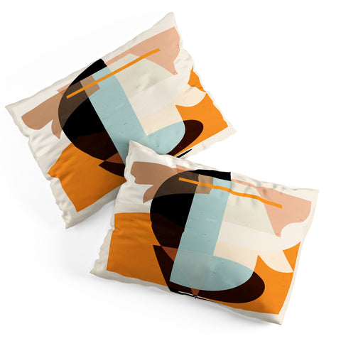 evamatise Modern Abstraction Desert Pillow Shams