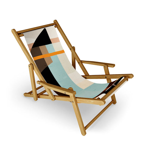 evamatise Modern Abstraction Desert Sling Chair