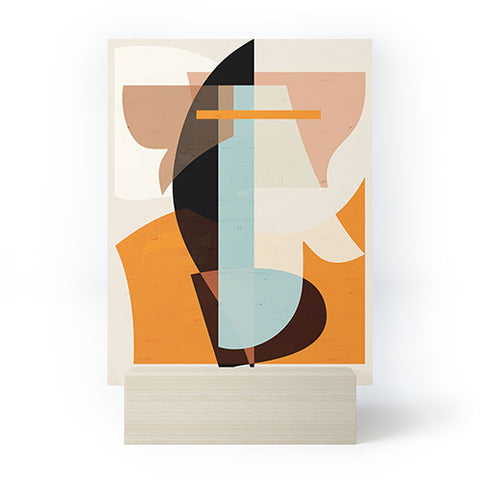 evamatise Modern Abstraction Desert Mini Art Print