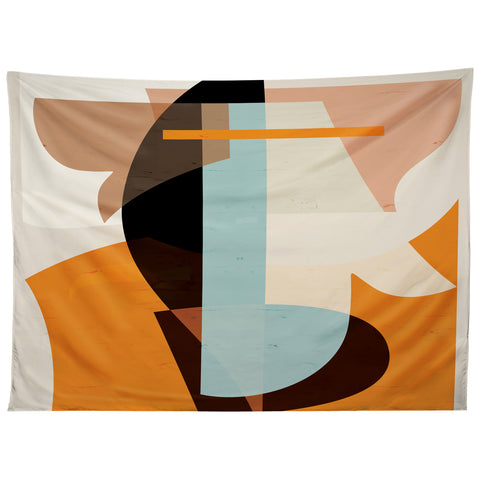 evamatise Modern Abstraction Desert Tapestry