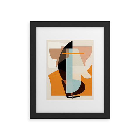 evamatise Modern Abstraction Desert Framed Art Print