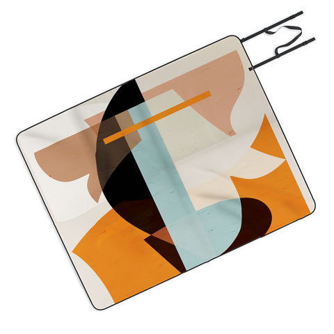 evamatise Modern Abstraction Desert Outdoor Blanket