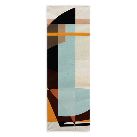 evamatise Modern Abstraction Desert Yoga Towel