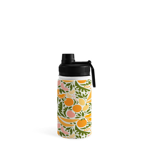 evamatise Modern Fruits Retro Abstract Water Bottle