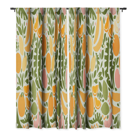 evamatise Modern Fruits Retro Abstract Blackout Non Repeat