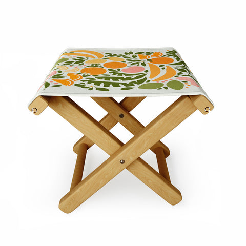 evamatise Modern Fruits Retro Abstract Folding Stool