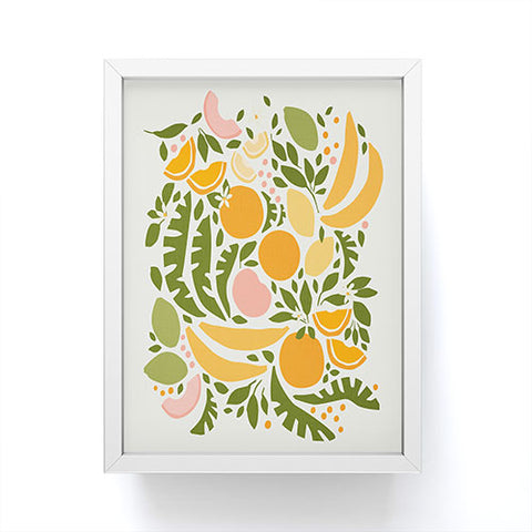 evamatise Modern Fruits Retro Abstract Framed Mini Art Print