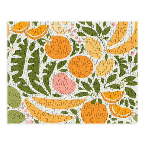 evamatise Modern Fruits Retro Abstract Puzzle