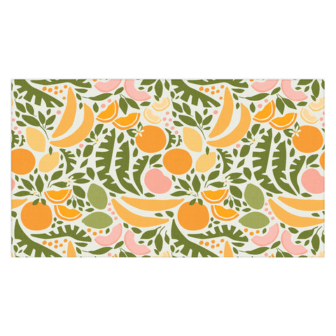 evamatise Modern Fruits Retro Abstract Tablecloth