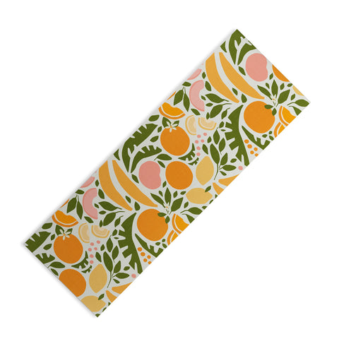 evamatise Modern Fruits Retro Abstract Yoga Mat
