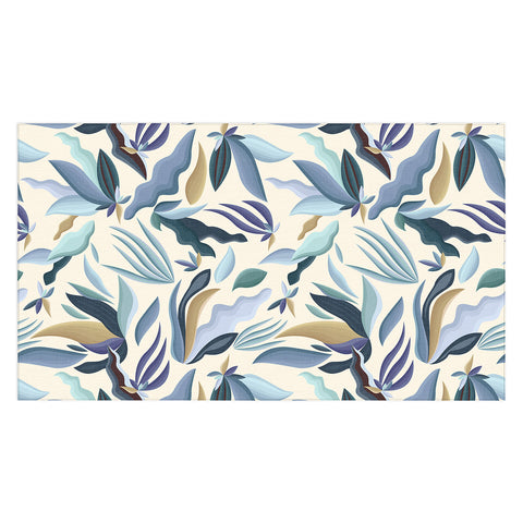 evamatise Moody Palms on Cream Retro Tablecloth