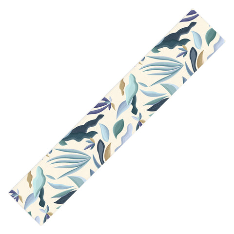 evamatise Moody Palms on Cream Retro Table Runner