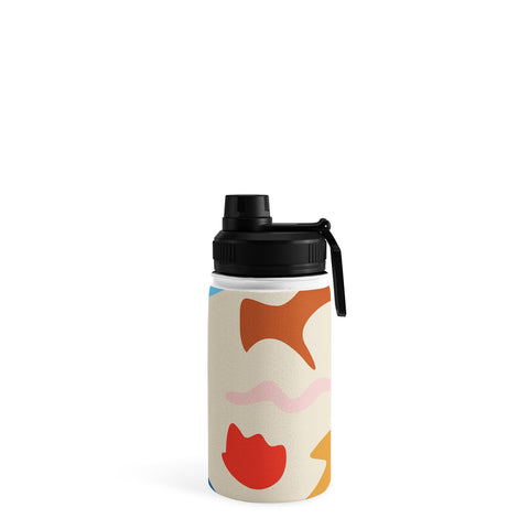 evamatise Natural Abstract Shapes Minimal Beach Water Bottle