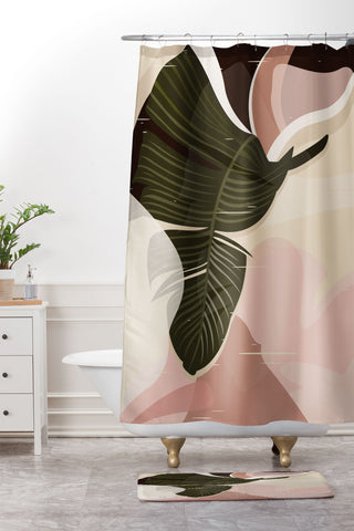 evamatise Nomade I Illustration Shower Curtain And Mat