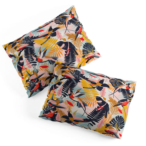 evamatise Paradise Birds II Pillow Shams
