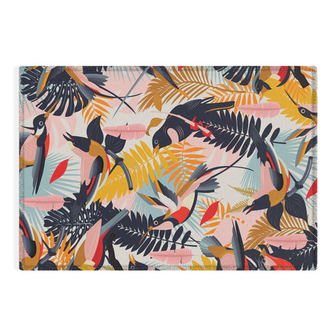 evamatise Paradise Birds II Outdoor Rug