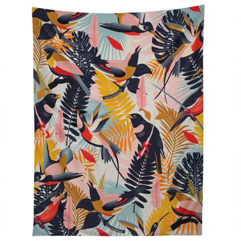 evamatise Paradise Birds II Tapestry