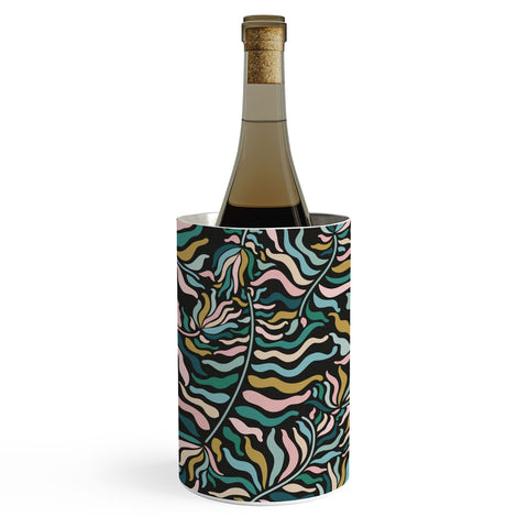 evamatise Springtime Florals on Dark Wine Chiller