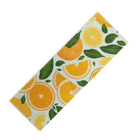 evamatise Summery Citrus Mood Mint Splash Yoga Mat