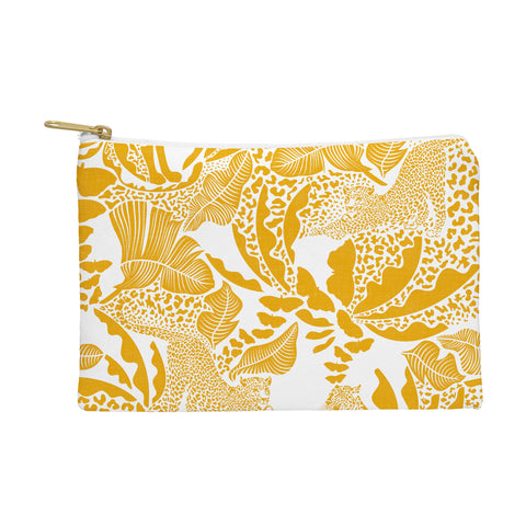 evamatise Surreal Jungle in Bright Yellow Pouch