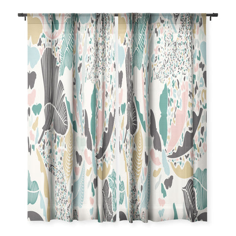 evamatise Surreal Wilderness Colorful Jungle Sheer Non Repeat