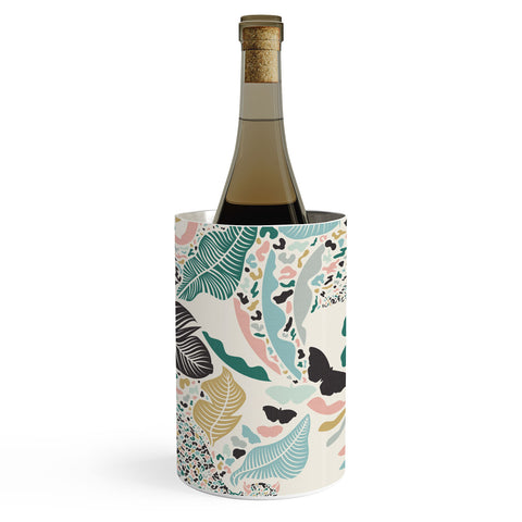 evamatise Surreal Wilderness Colorful Jungle Wine Chiller