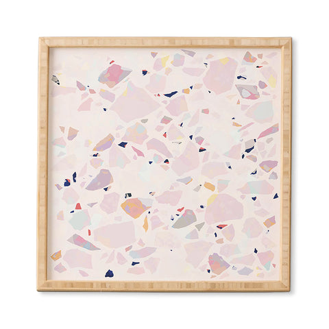 evamatise Terrazzo Crystals II Framed Wall Art