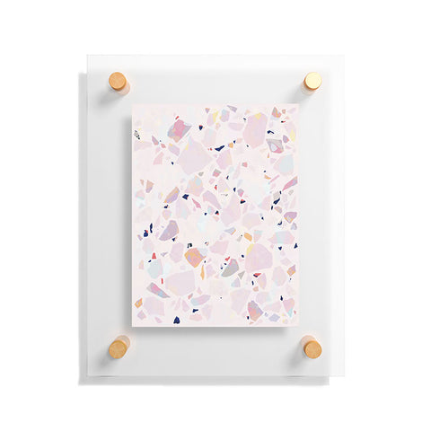 evamatise Terrazzo Crystals II Floating Acrylic Print