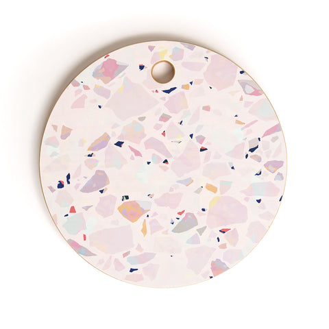 evamatise Terrazzo Crystals II Cutting Board Round