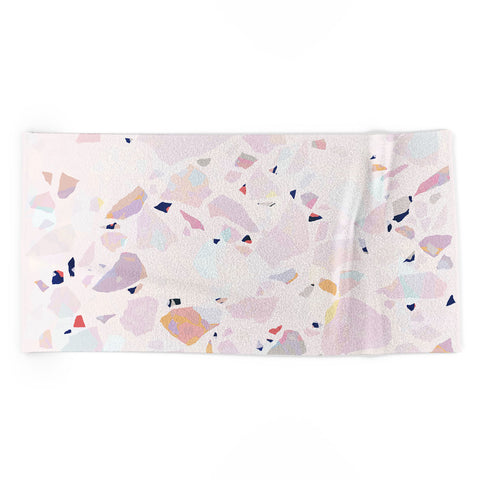 evamatise Terrazzo Crystals II Beach Towel