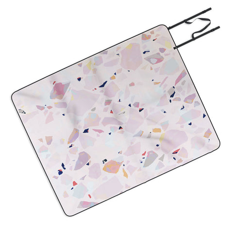evamatise Terrazzo Crystals II Picnic Blanket