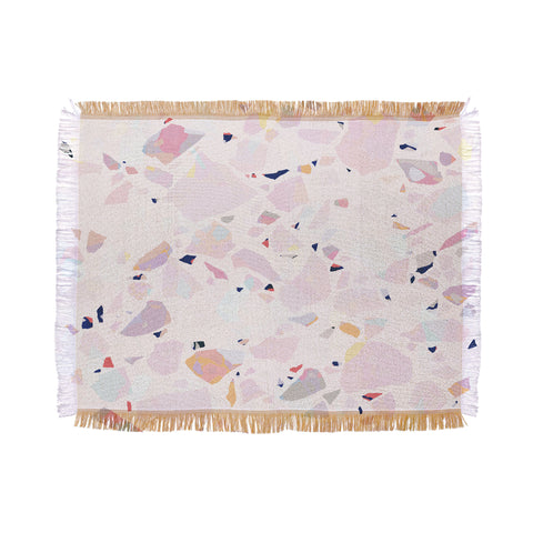evamatise Terrazzo Crystals II Throw Blanket