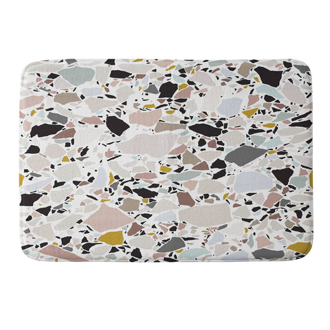 evamatise Terrazzo Pattern II Memory Foam Bath Mat