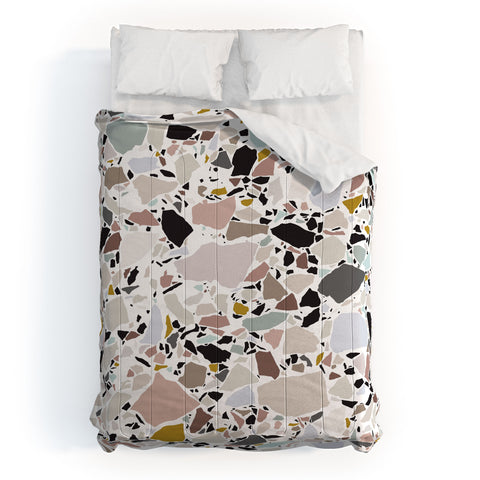 evamatise Terrazzo Pattern II Comforter