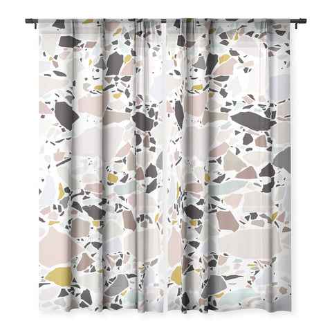 evamatise Terrazzo Pattern II Sheer Non Repeat