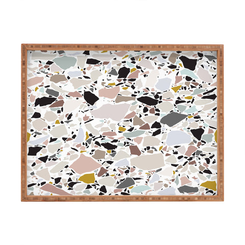 evamatise Terrazzo Pattern II Rectangular Tray