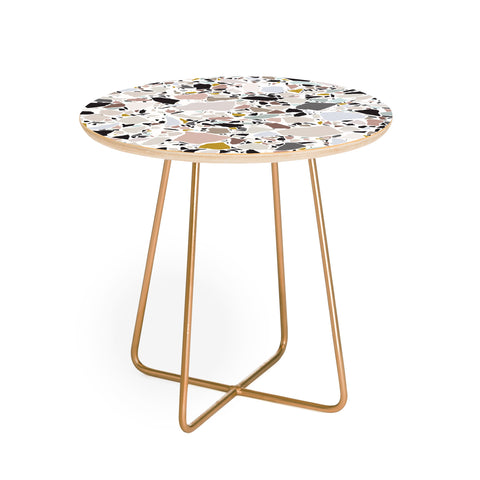 evamatise Terrazzo Pattern II Round Side Table