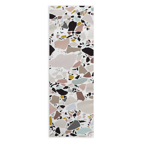 evamatise Terrazzo Pattern II Yoga Towel