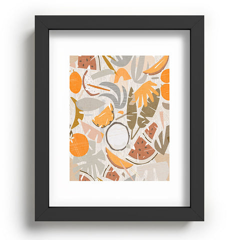 evamatise Tiki Picnic Mid Century Modern Recessed Framing Rectangle