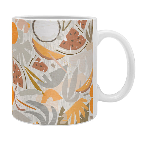 evamatise Tiki Picnic Mid Century Modern Coffee Mug