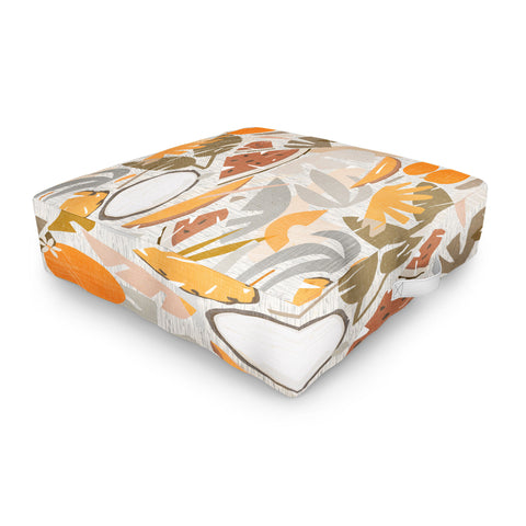 evamatise Tiki Picnic Mid Century Modern Outdoor Floor Cushion